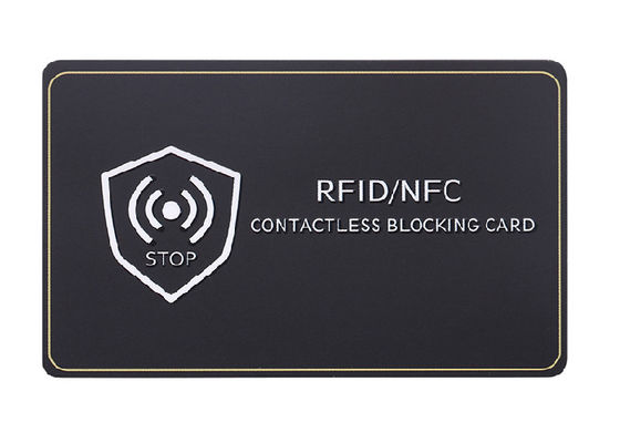 신용 카드 보호기 반대 절도 13.56 마하즈 RFID 블로킹 카드